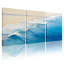 Ensemble de 3 tableaux muraux sur toile représentant un paysage marin et des vagues de l'océan-772888088