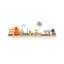 Bostic 100 cm W Solid Wood Shelving Unit