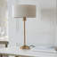 Landover Table light finished in Vintage Brass and Natural