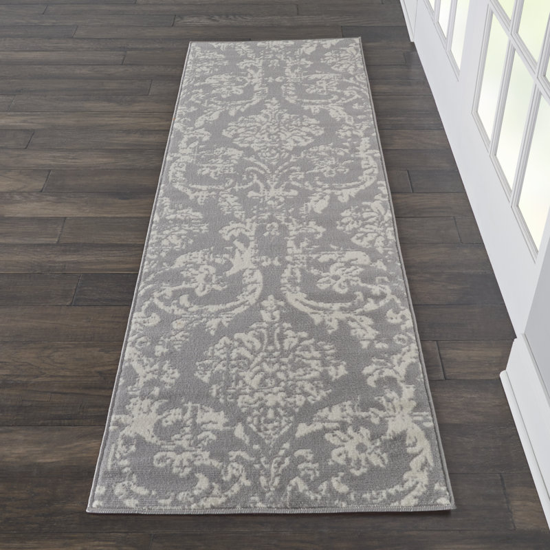Rosemead Damask Indoor Rug, Runner 2'3" x 7'3"