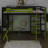 Full Loft Bed With Desk, RGB LED Light & Charging Station, Wood Bed With Desk Underneath-306769749
