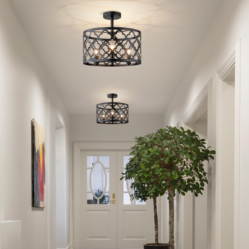 Plafonnier semi-encastré 3 lumières Tarsilia