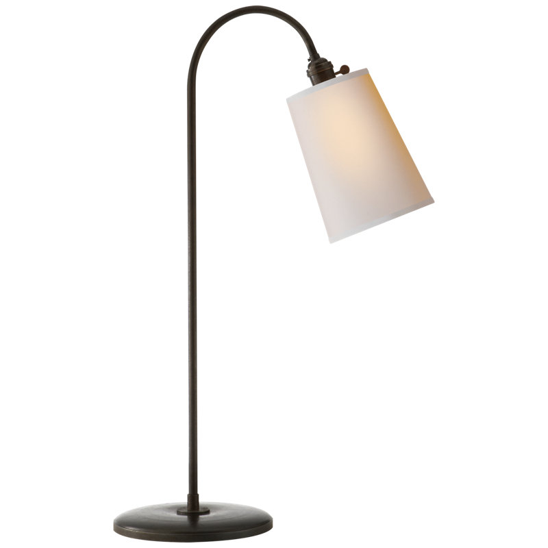 Thomas O'Brien Mia Table Lamp, Aged Iron, Fabric