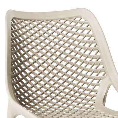 Chaise de salle à manger d'extérieur empilable (ensemble de 2)