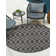 Charcoal Gitter Indoor/Outdoor Trellis Rug