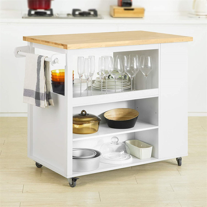 Darson Wood Kitchen Cart