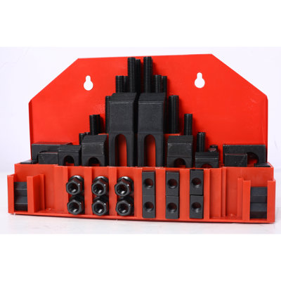 58Pc T-Slot Clamping Kit Mill Machinist Set (5/8 Table Slot 1/2-13 Stud Size)
