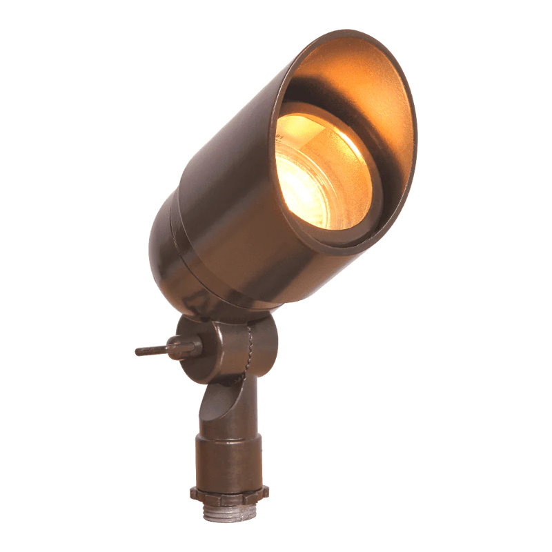 Bronze Heavy Duty Cast Aluminum LED Outdoor Spotlight