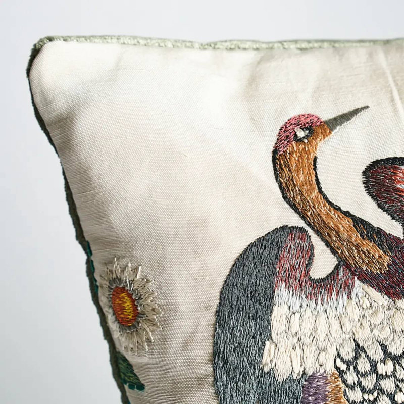 Royal Silk Embroidery Pillow C