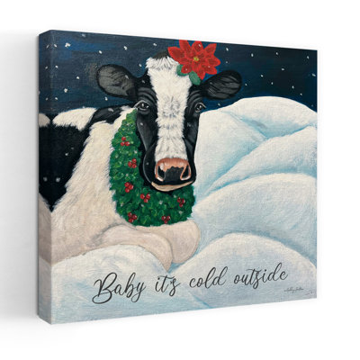 Contemporary Baby Its Cold Outside With Winter Snow Art