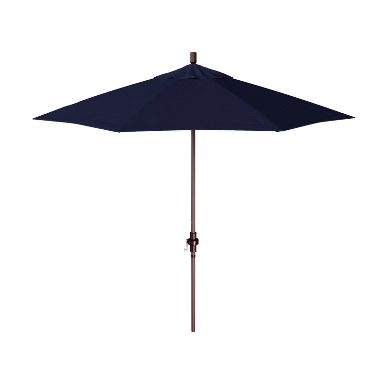 Parasol de marché Aysegul, Bleu marine-oléfine