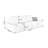 Creamy white Chenille Modular Sofa-141850981-141850980-141850983