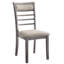 5 pièces - Table en bois et 4 chaises rembourrées en tissu avec structure en bois-404707035-404707036