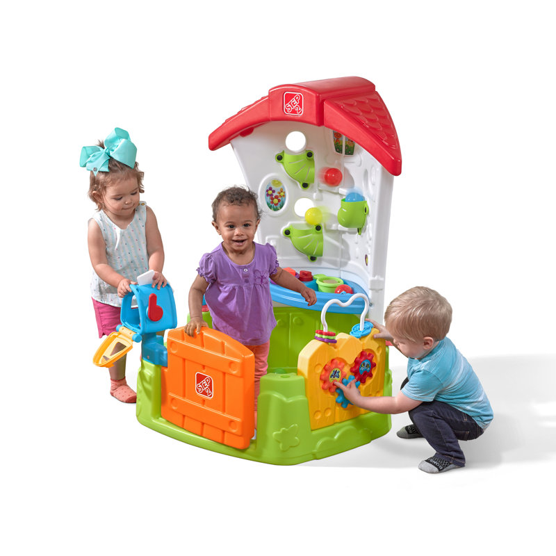 Step2 Multicolor Toddler Corner Plastic Playhouse with Accessories