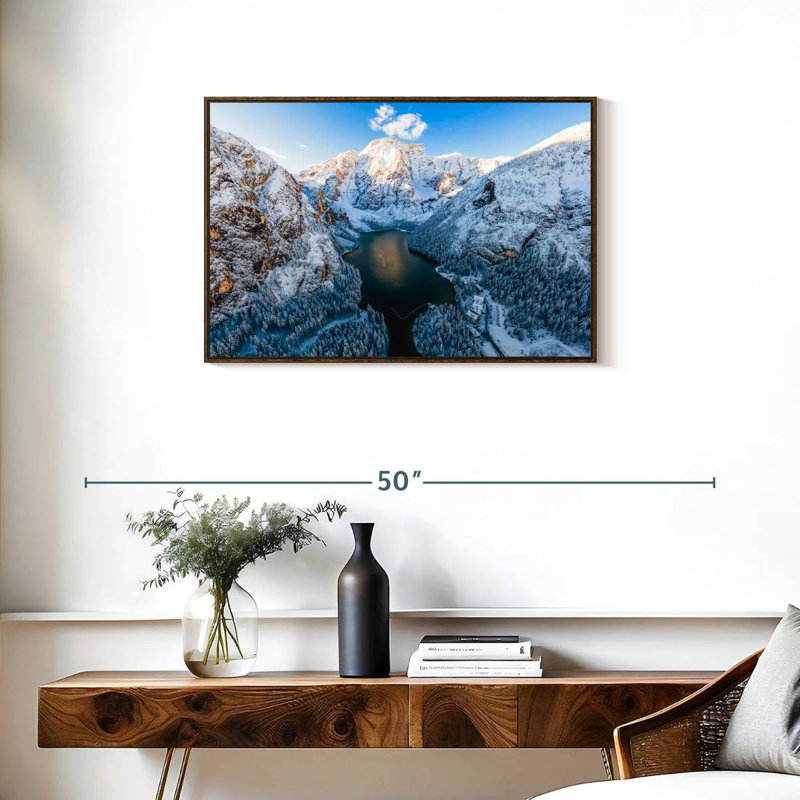 Dolomites, Cadre flottant noyer, 31 po x 21 po
