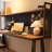 Nut-brown Rectangular Solid Wood writing desk-118331840