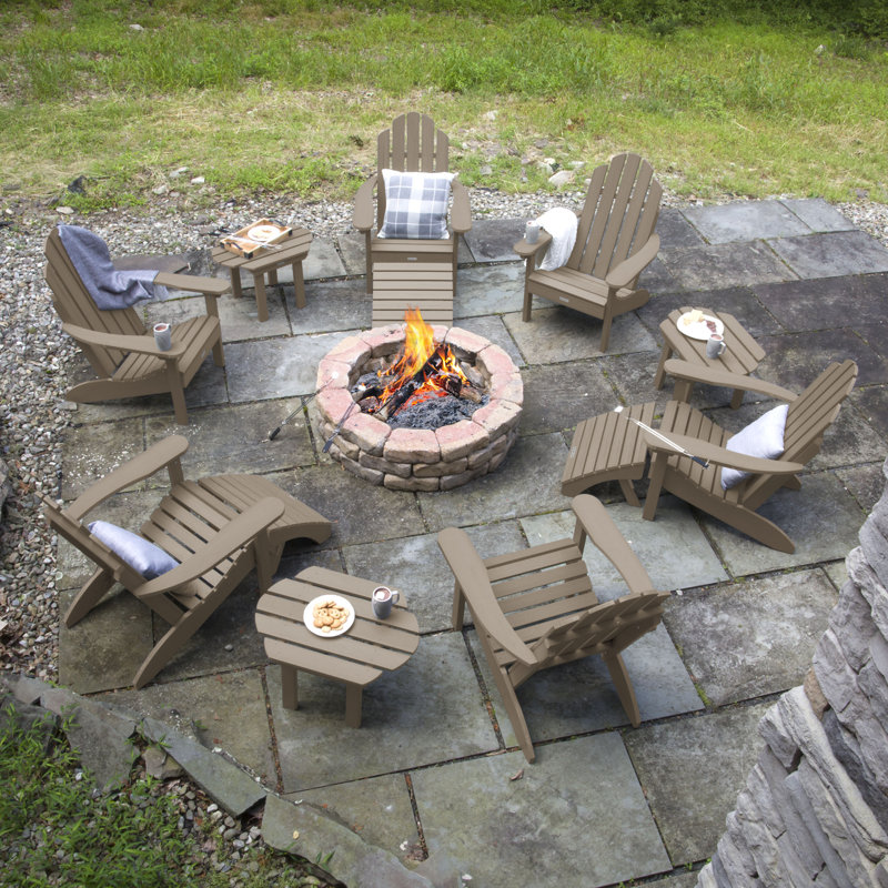 Ensemble de conversation avec chaises multiples Anette, Woodland Brown