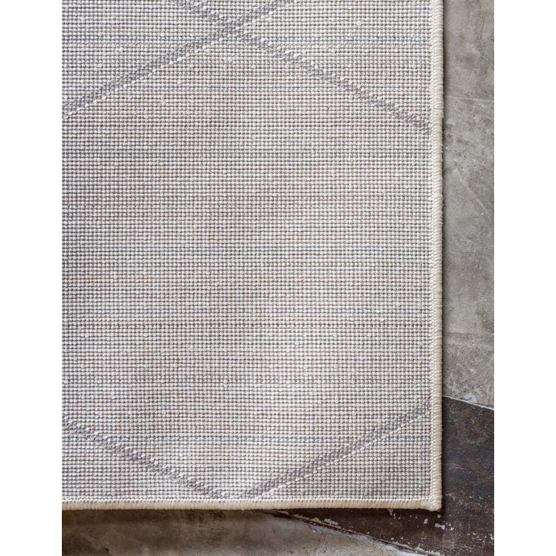 Liggett Geometric Flatweave Area Rug, Rectangle 61 x 91cm