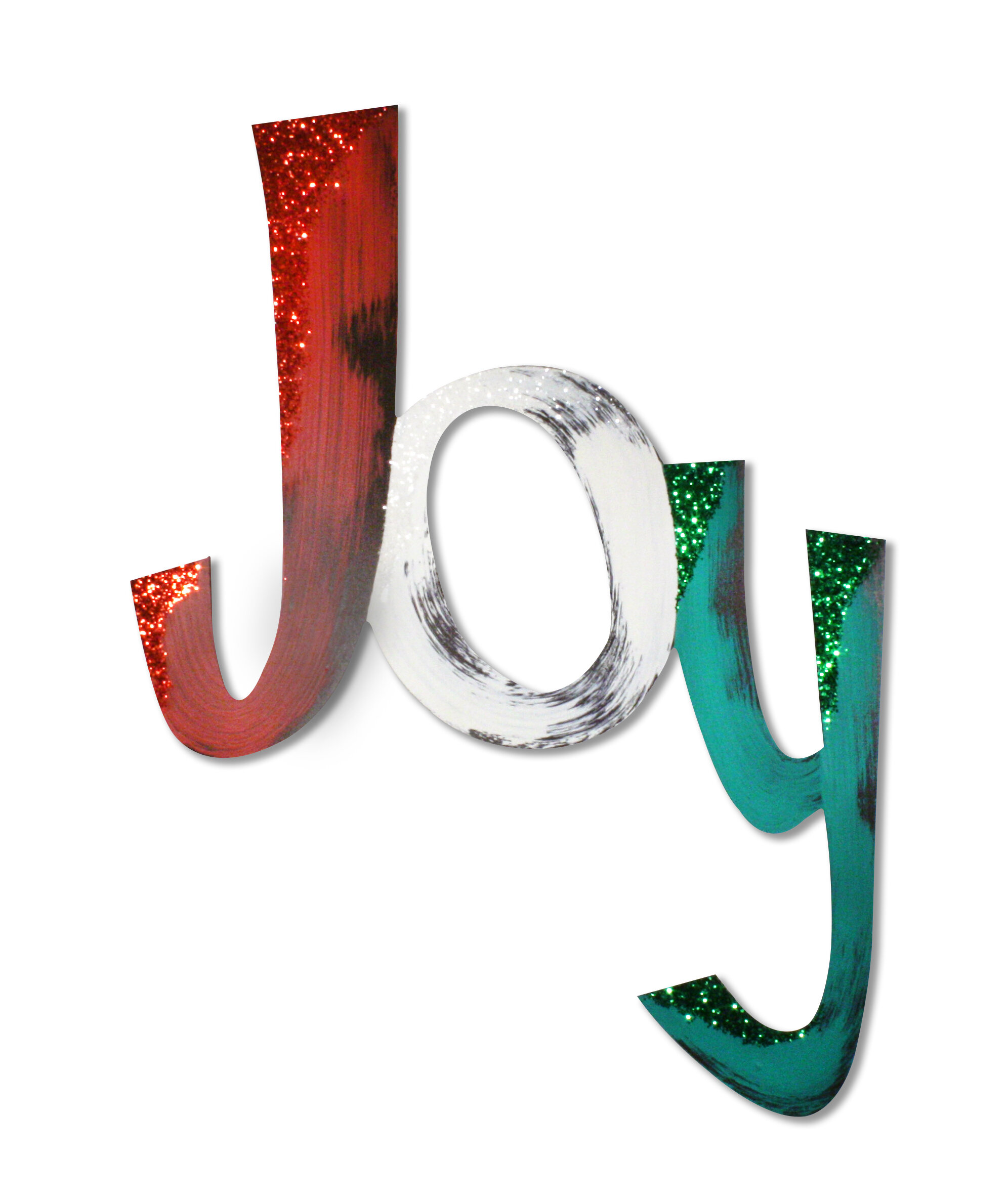 The Holiday Aisle® Joy Rustic Hand Painted Decorative Accent & Reviews ...