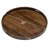 Arooj Round Solid Walnut Serving Tray-1763482788