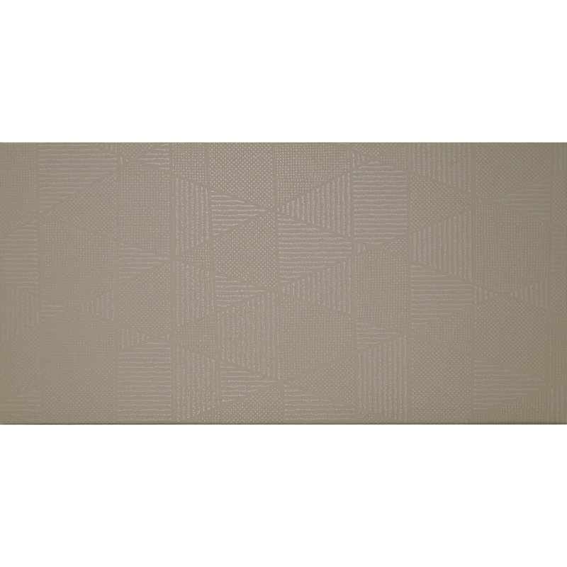 Refinery 12'' W x 24'' L Patterned Porcelain Singular Tile, Dove