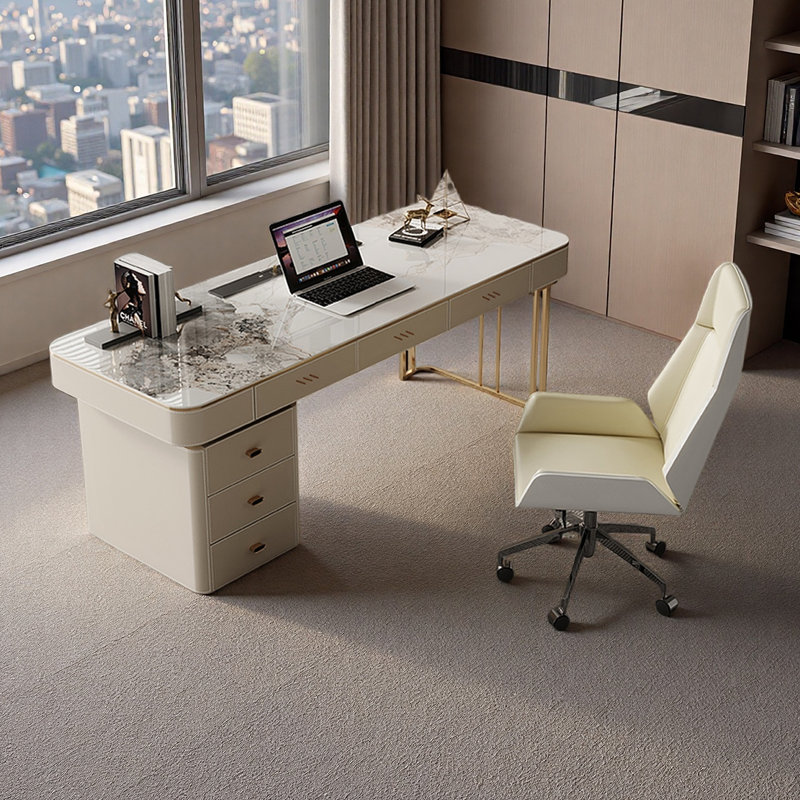 Stylish French Desk, 29.52" H x 78.74" W x 23.62" D