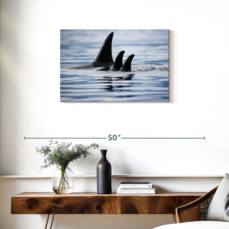 Killer Whale Fins, H 20 po x l 30 po