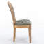 Ensemble de 2 chaises de salle à manger en similicuir en polyuréthane avec cadre clouté à la main et cadre en bois massif de style français-935768