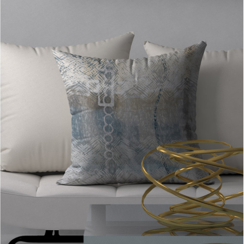 Très grande housse de coussin carrée/insert, 20 po x 20 po