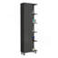 Armoire à linge miroir Urano, quatre tablettes intérieures, cinq tablettes extérieures-291244950
