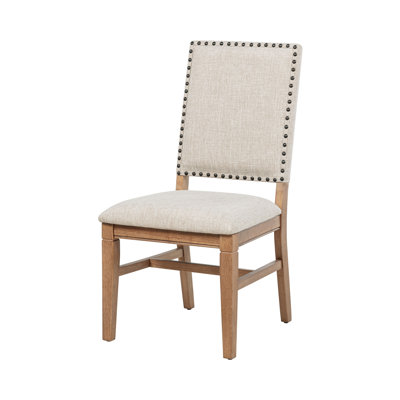 Chaise d'appoint de salle à manger de ferme 20,4 po, naturel