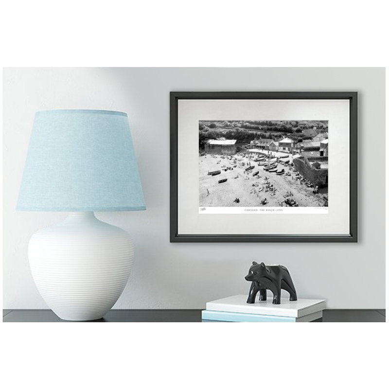 Cawsand, The Beach C1955 - Single Picture Frame Print on Wood, 28cm H x 36cm W x 2.3cm D
