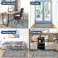 Non-Slip Office Chair Mat 120x90cm, Printed Floor Protector for Hard Floors, Easy to Clean