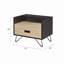 Table de chevet à un tiroir avec compartiment ouvert, élégante et fonctionnelle pour les chambres modernes et les espaces compacts