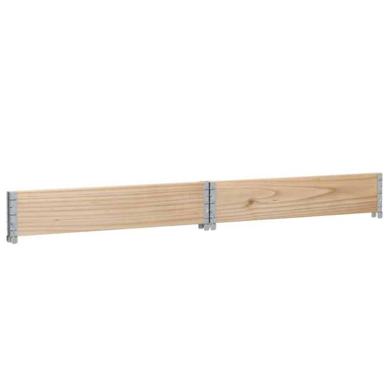 Corliss Wood Planter Box, 21.5cm H x 100cm W x 100cm D, Grey/Brown/Blue