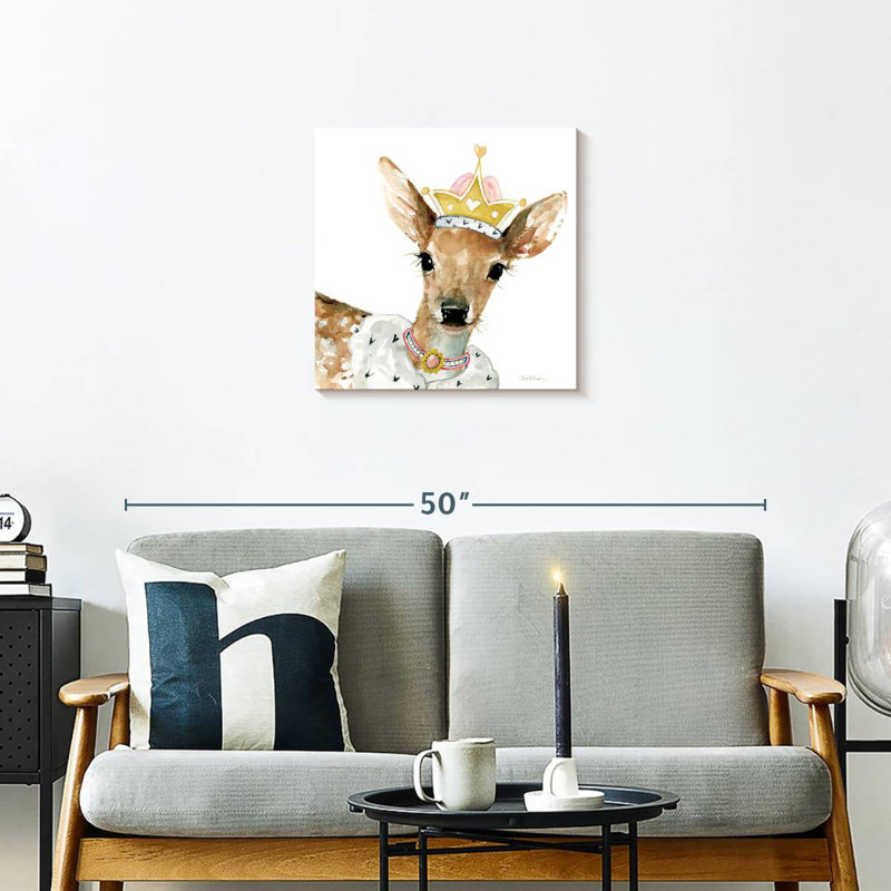 Cerf glamour, H 20 po x l 20 po