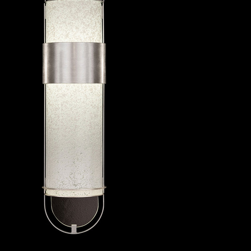 Luminaire suspendu rond BOND 8, Blanc, Argent