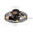 Peeples 20" Metal Industrial Caged Ceiling Fan with Remote Control