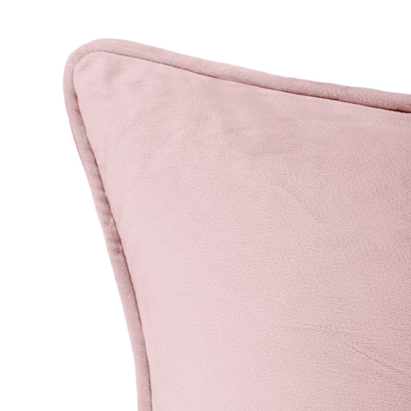 Housse et insert de coussin en velours , Violet, 13 po x 19 po