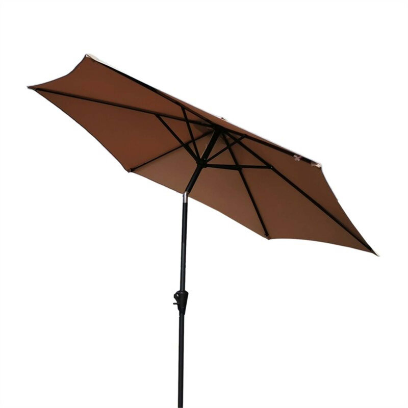 Parasol d'extérieur durable avec fonctions polyvalentes et design élégant, Taupe