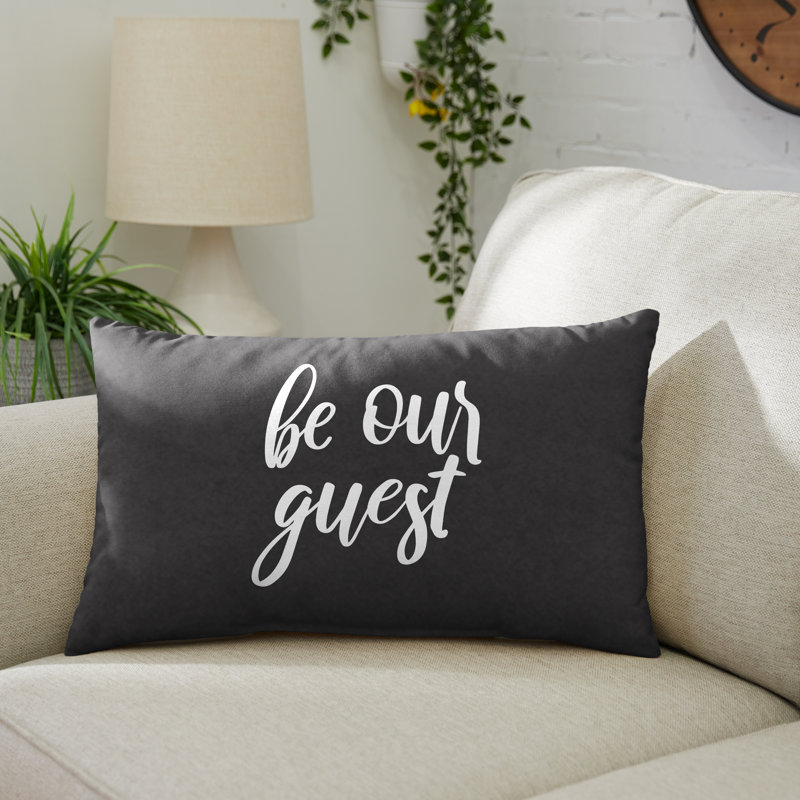 Farrah Lumbar Pillow, Gunmetal Gray