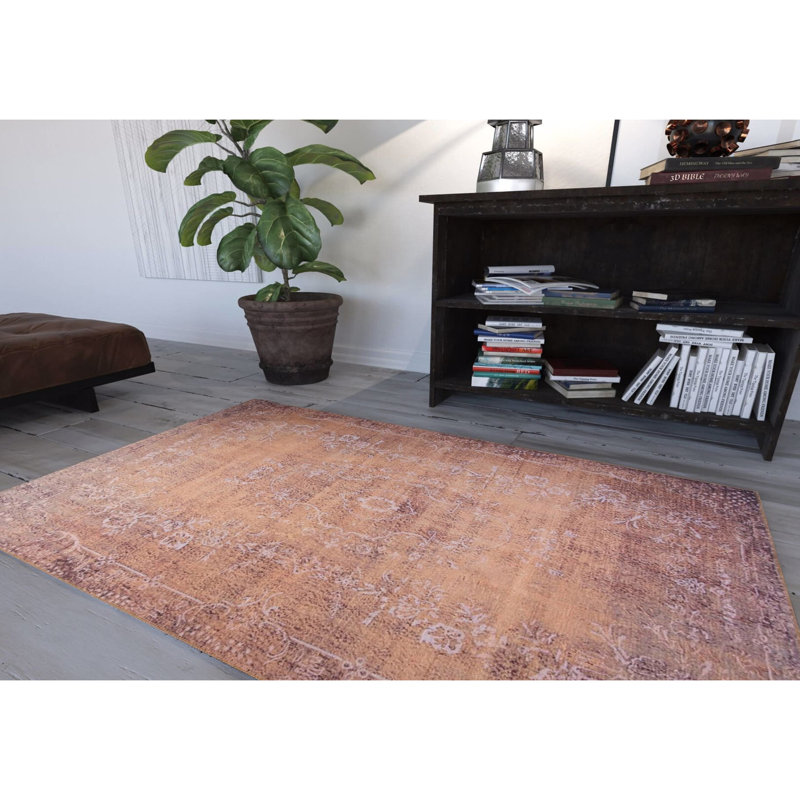 Elegant Hall Carpet (2.5 x 7.5 ft), 100% Polyester, 1.1 lbs/sq ft | 4 mm Pile Height, Recycled Poly Cotton Underside | Machine Washable, Eco-Friendly | Perfect for Entryways, Living Rooms & Hallways