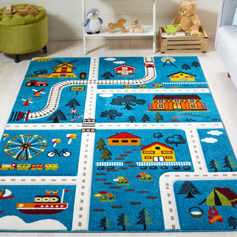 Zeno Polypropylene Rug, Rectangle 5'3" x 7'6"