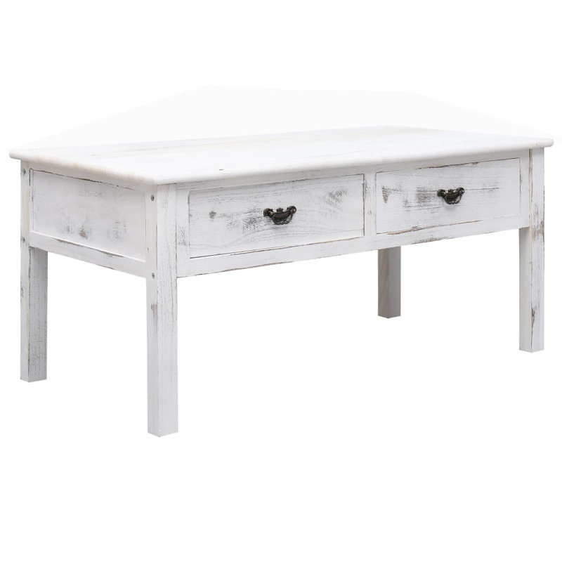 Amira Solid Wood Four Leg Coffee Table with Storage