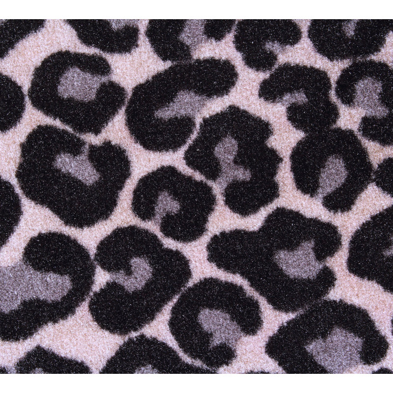 Tapis intérieur / extérieur noir / gris Bejo, Rond 11 pi