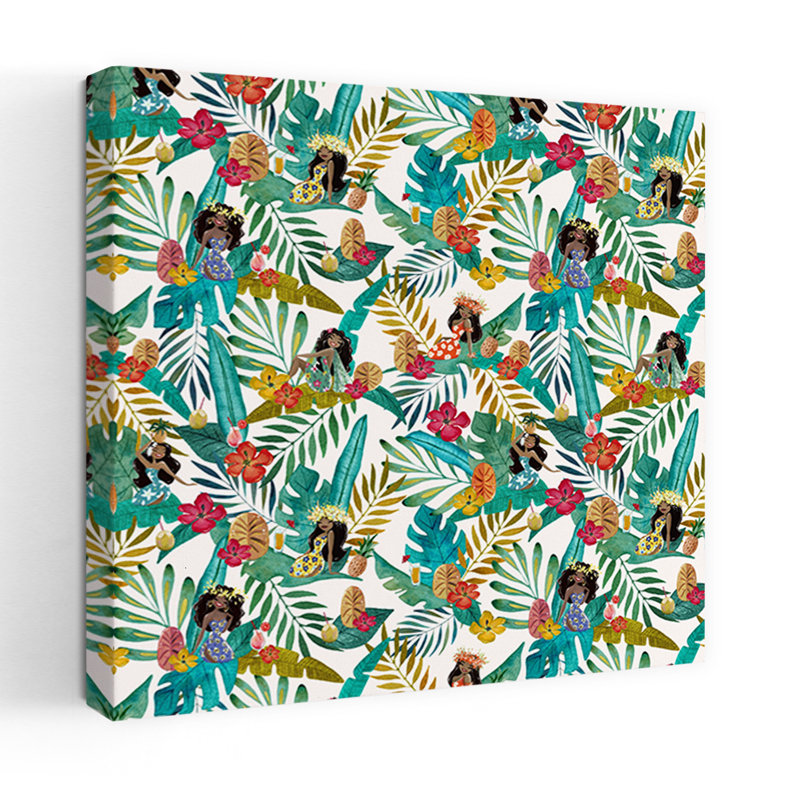 Art contemporain, art tropical contemporain, H 18 po x l 18 po