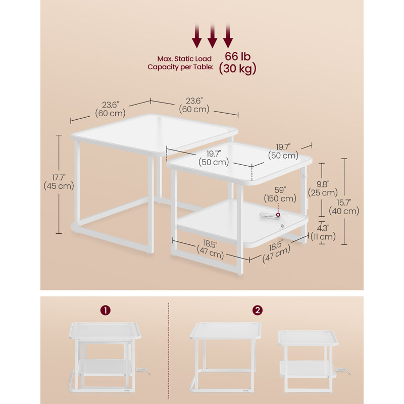 Dantre Coffee Table with Storage