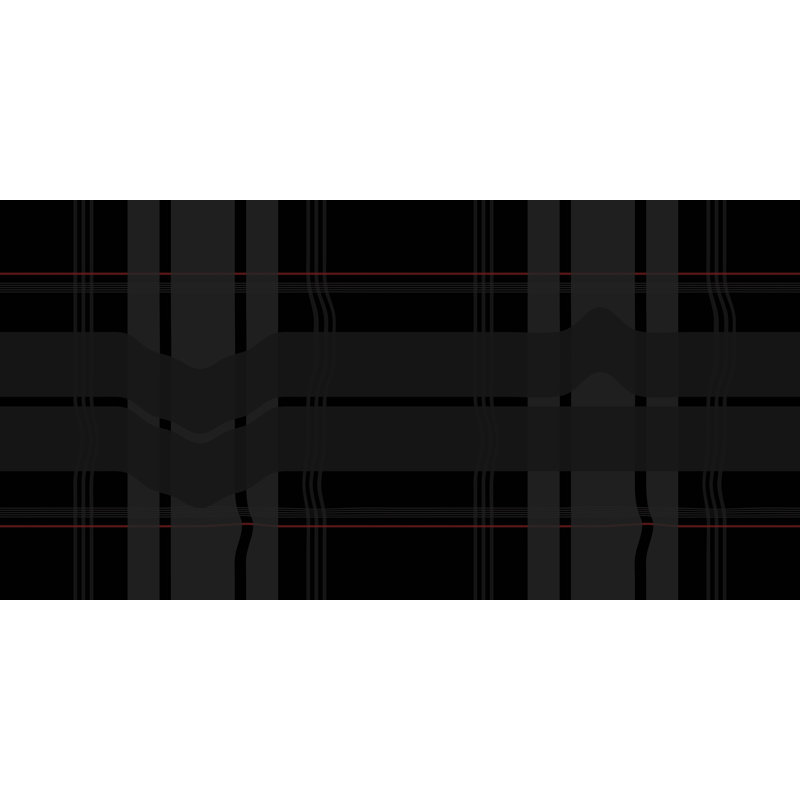 Warped Plaid Wallpaper, Black/Gray/Red