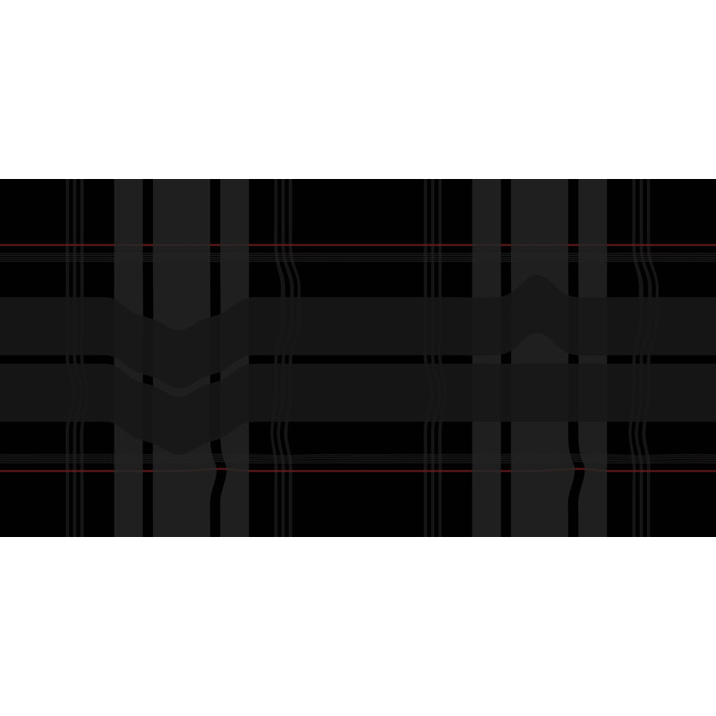 Warped Plaid Wallpaper, Black/Gray/Red