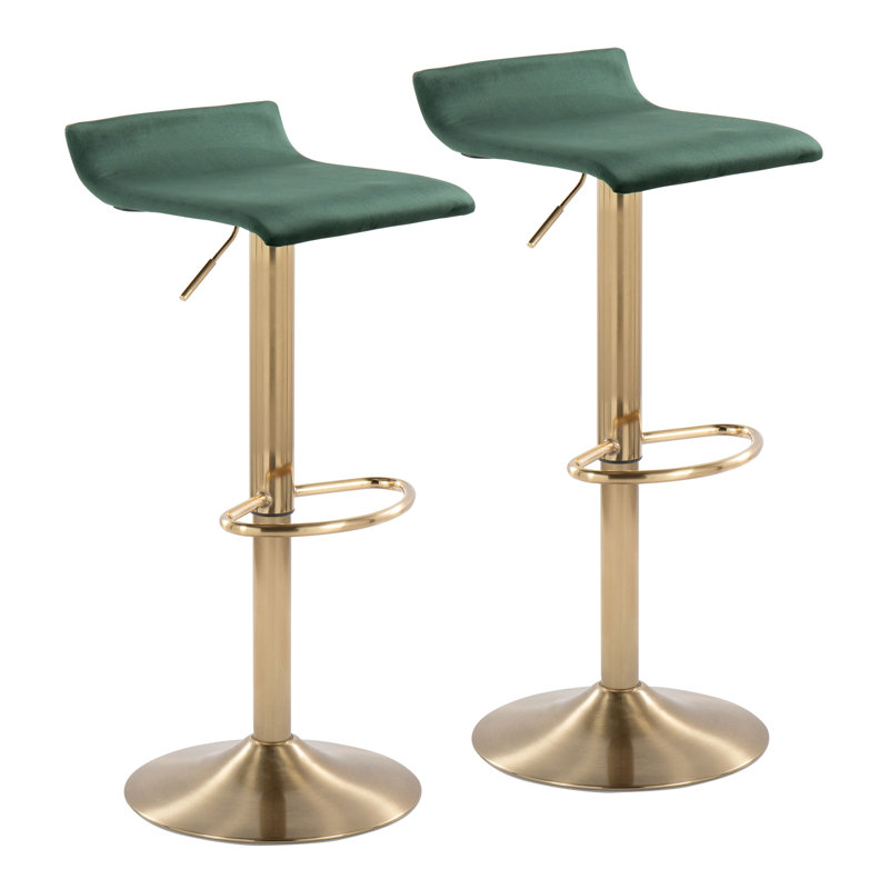 Tabouret pivotant à hauteur réglable, Vert